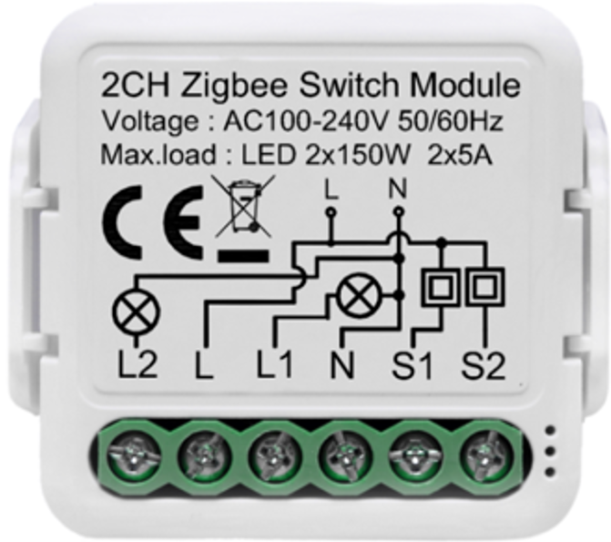 2G ZIGBEE RELAY WITH NEUTRAL LINE